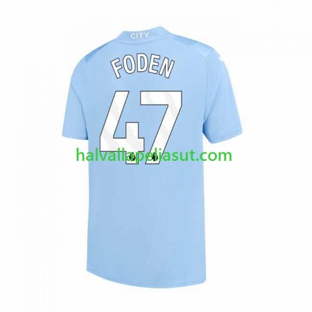 Jalkapallo Pelipaidat/Peliasut Manchester City Phil Foden 47 Kotipaita 2023-2024 Lyhythihainen